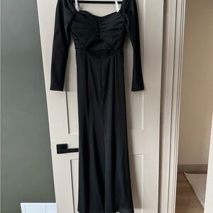 Azazie Black Long Sleeve Dress